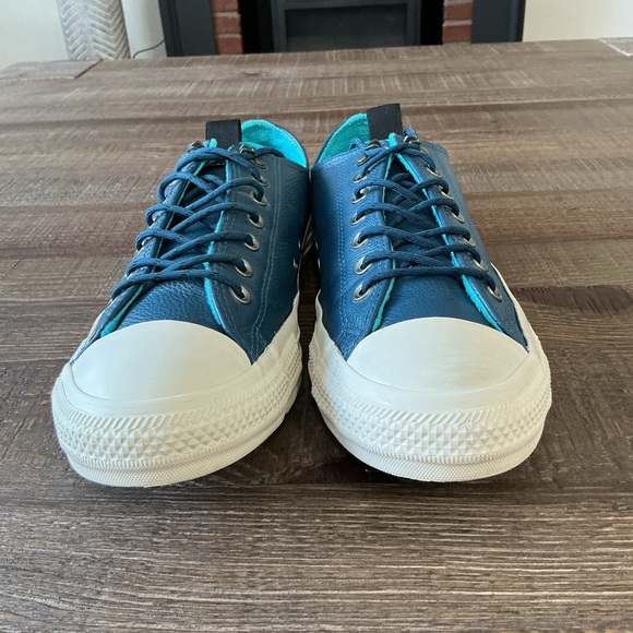 Converse Chuck Taylor All Star Desert Storm Blue Leather Low Top Size 12 Men - Picture 3 of 10